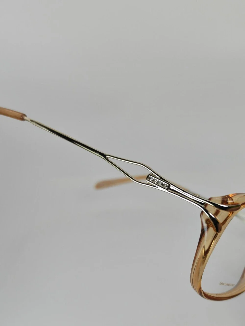 Caravaggio. Women's Light Brown Clear Frame Eyeglasses. Decor.